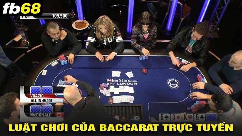 Luật chơi baccarat trực tuyến đơn giản